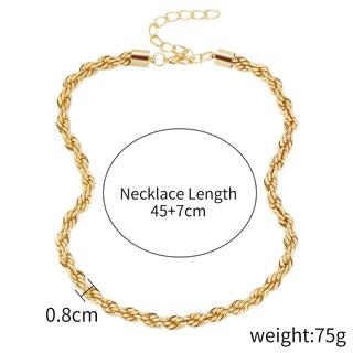 Necklace Female Twist Chain Necklace