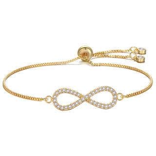 Retractable gold-plated ladies bracelet