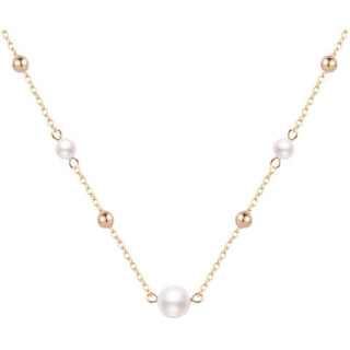 Sky Star Gold Pearl Necklace Girl