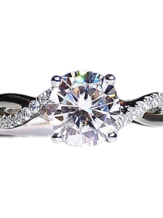 Counter Quality 1 Karat Female Silver Girlfriends Moissanite