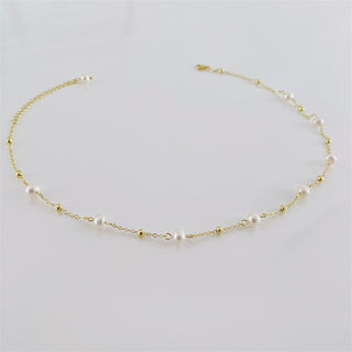 Sky Star Gold Pearl Necklace Girl