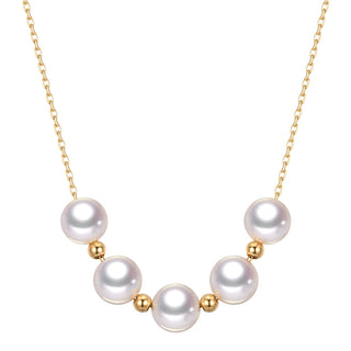 Sky Star 18K Gold Pearl Necklace